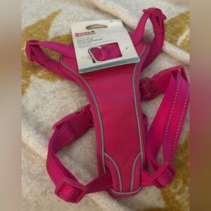 Boots And Barkley Reflective No Pull Medium Adjustable Dog Harness Pink